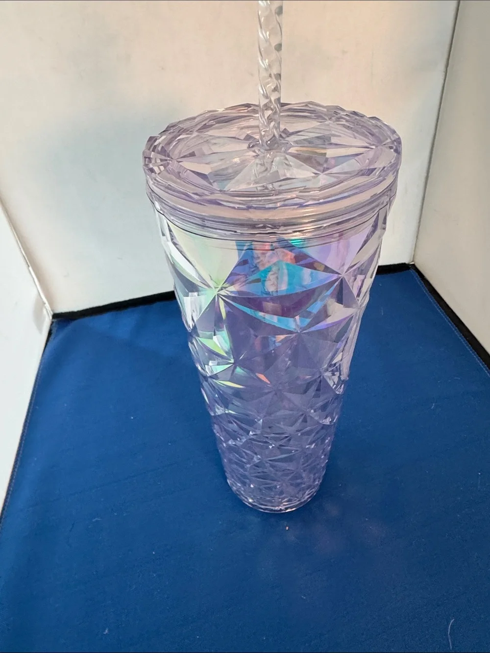 Starbucks Iridescent Lavender Geo Tumbler with Straw